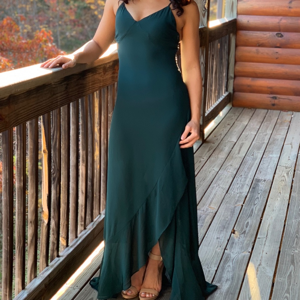 Lulu’s Forrest Green Maxi Dress